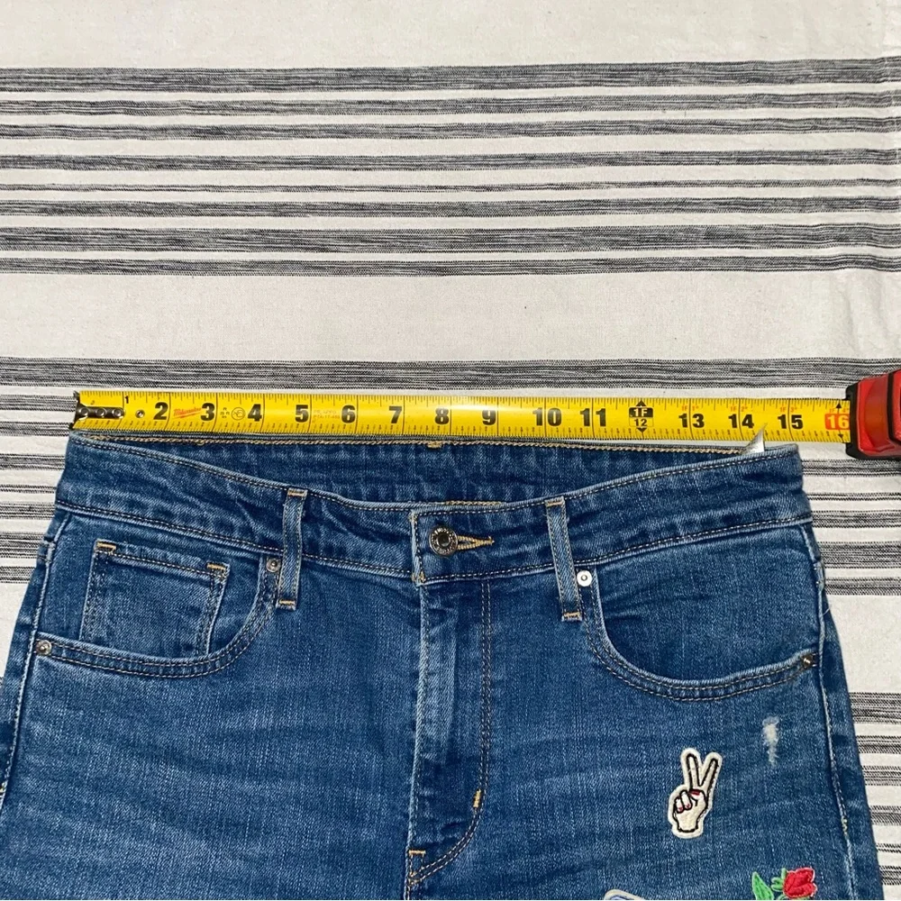 Levi’s Montana Sky Riders‎ Patches Skinny Jeans Size 29